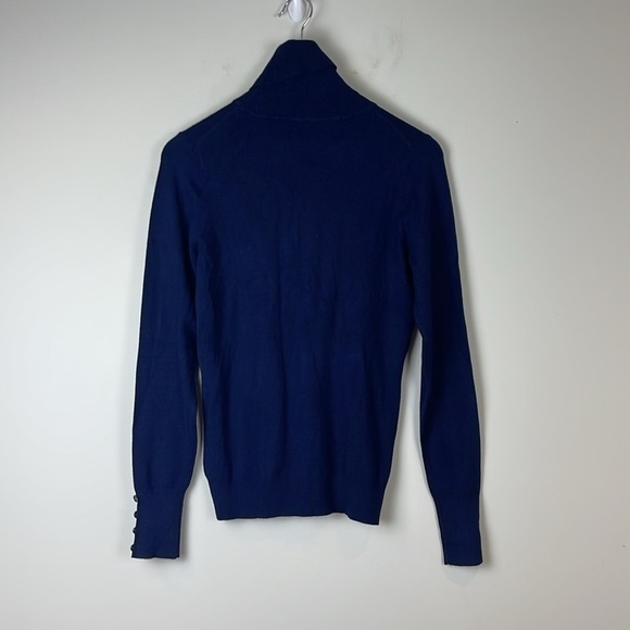 Simons lightweight navy blue turtleneck sweater size extra small new - Picture 5 of 9